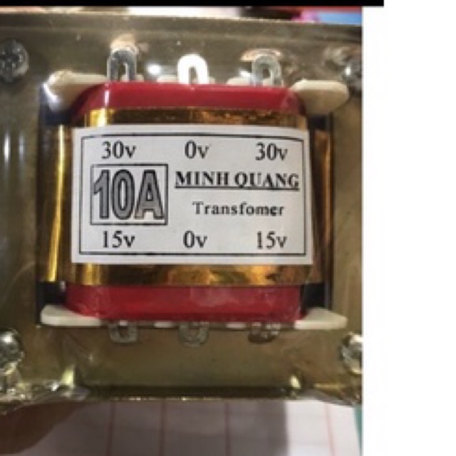 Biến    áp    đối    xứng    10A     15v 0 15v    30v  0   30v