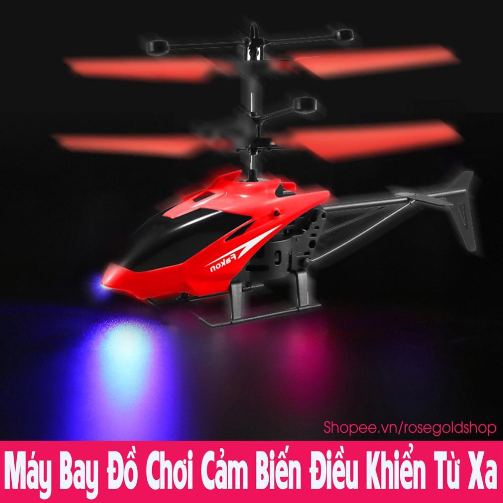 Máy Bay Trực Thăng Đồ Chơi Cảm Biến Hồng Ngoại Điều Khiển Từ Xa, Có Đèn, Kèm Cáp Sạc [Thanh Mai Shop]
