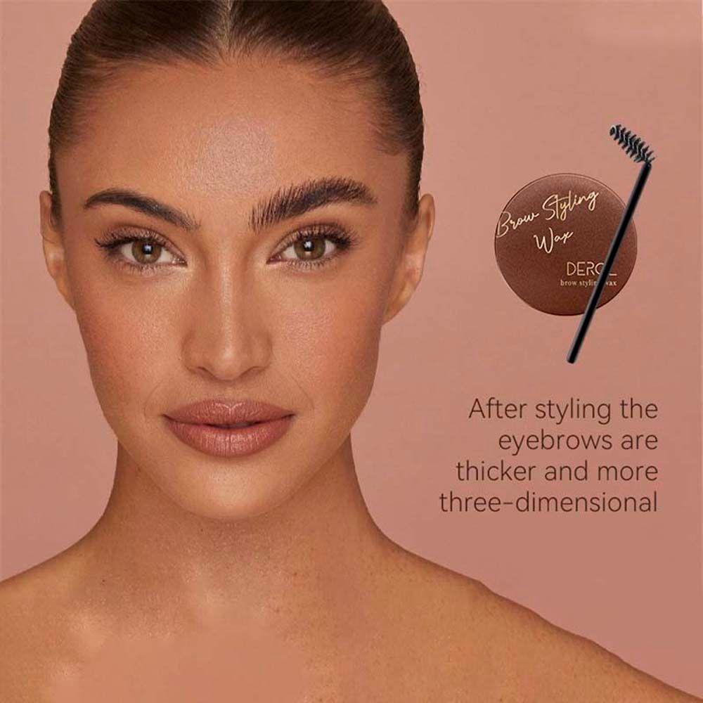 OCEANMAP Eyebrow Shaping Cream Transparent Waterproof Eyebrow Makeup Balm Eyebrow Soap With Brush 3D Eyebrow Styling Soap Stereotype Brow Wax