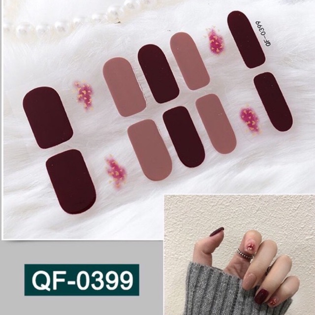 Set dán móng tay nails dán nghệ thuật nhiều màu - có ngay bộ móng đẹp trong 5 phút (Nail wraps / Nail stickers)