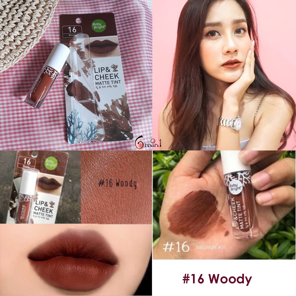 Son Kem Lì Baby Bright Lip And Cheek Matte Tint Thái Lan Full 20 Màu