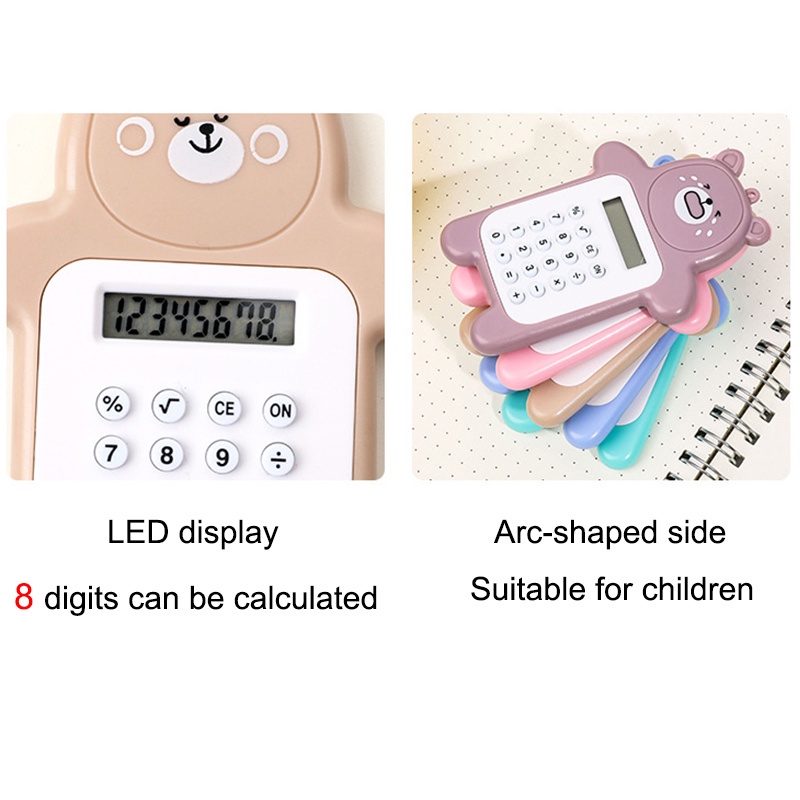 Máy Tính Cầm Tay Bỏ Túi Mini Họa Tiết Hoạt Hình Dễ Thương Tiện Dụng Cho Văn Phòng / Trường Học