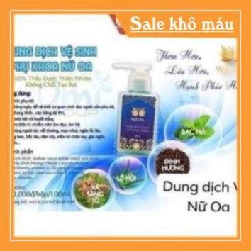 [ CHÍNH HÃNG] Dung Dịch Vệ Sinh Nữ Oa - 100% Thảo Dược Thiên Nhiên , nấm, ngứa, hôi, se khít - Đông Y Vũ Đức, 100ML