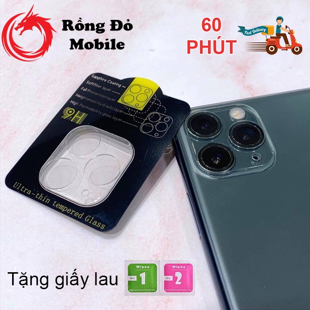 Kính Bảo Vệ Camera trong suốt 11/12/13/Pro/Pro Max chống trầy xước va đập bảo vệ hoàn hảo - Rồng Đỏ Mobile