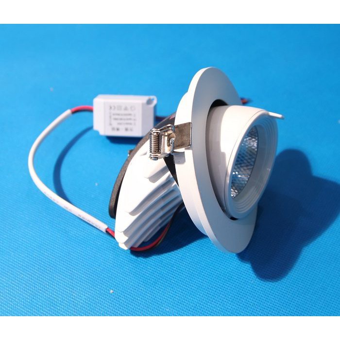 Đèn Led Âm Trần Đế Xoay 360 Độ 12W, Đèn Soi Tranh, Trang Trí Shop HL Studio