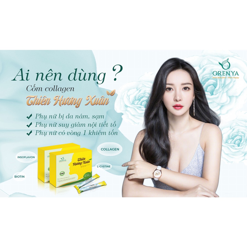 Gói Lẻ Cốm Collagen Thiên Hương Xuân - Bổ sung nội tiết tố, Giảm bốc hỏa