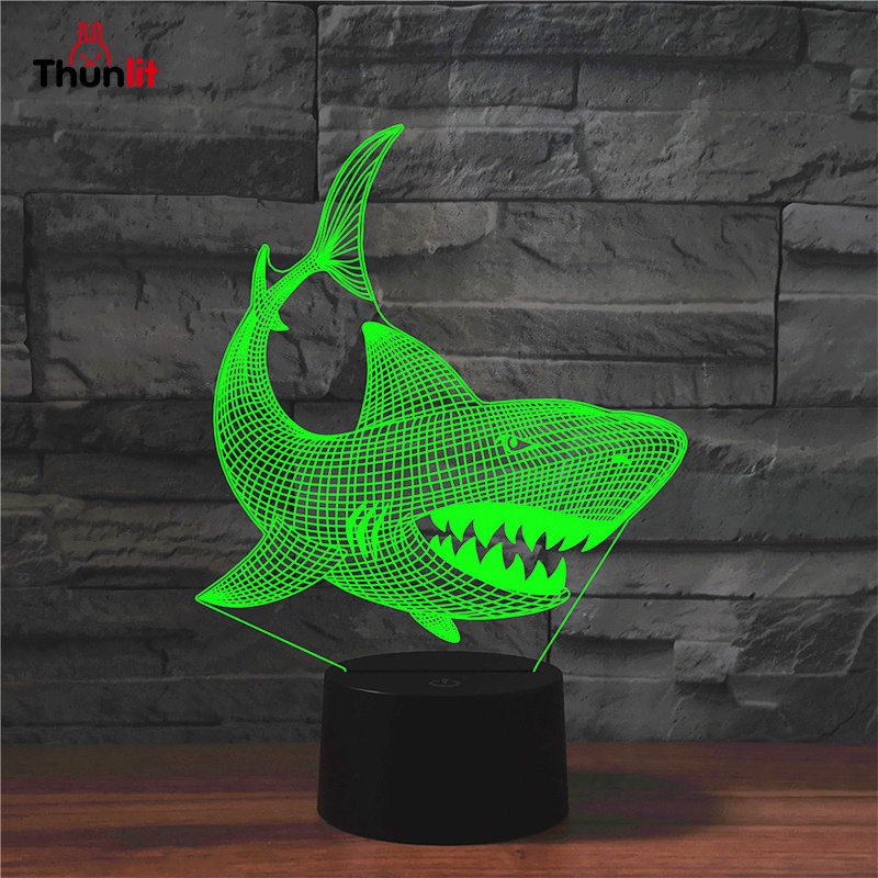 Đèn ngủ THUNLIT sạc usb hình cá mập độc đáo