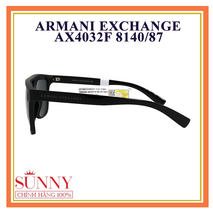 AX4032F 8140/87 - mắt kính Armani Exchange chính hãng, bảo hành toàn quốc