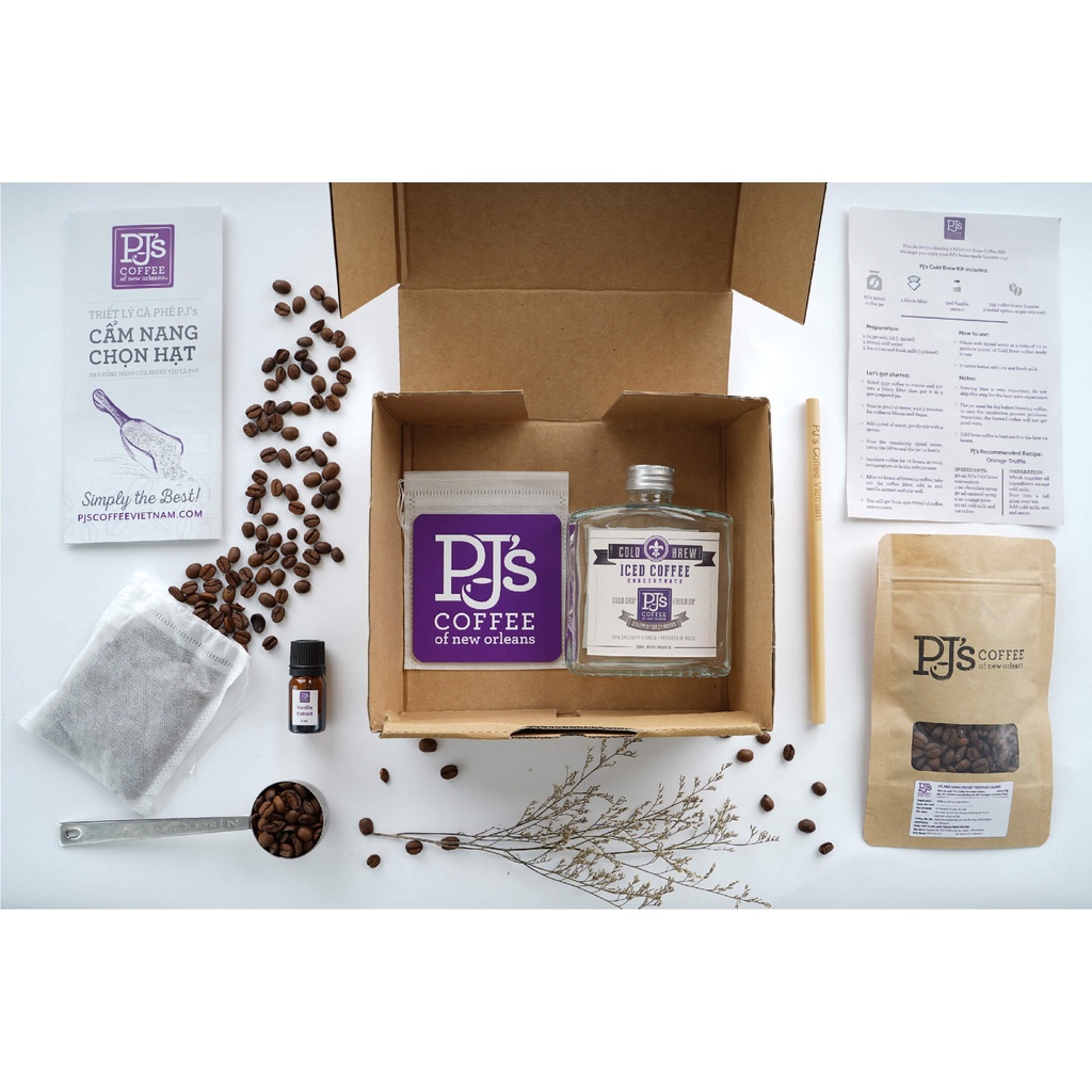 Combo Cold Brew Kit PJ's Coffee Từ Cà Phê Arabica - 400g