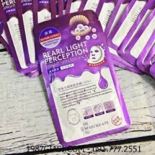 HỘP 20 miếng Mặt nạ  TÍM M'aycreate HA Mask
