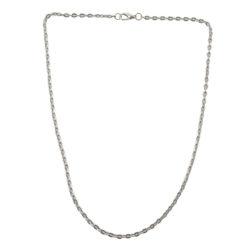 vòng cổ Thép Không Gỉ Mặt Khắc Chữ 3mm - Dài 45cm