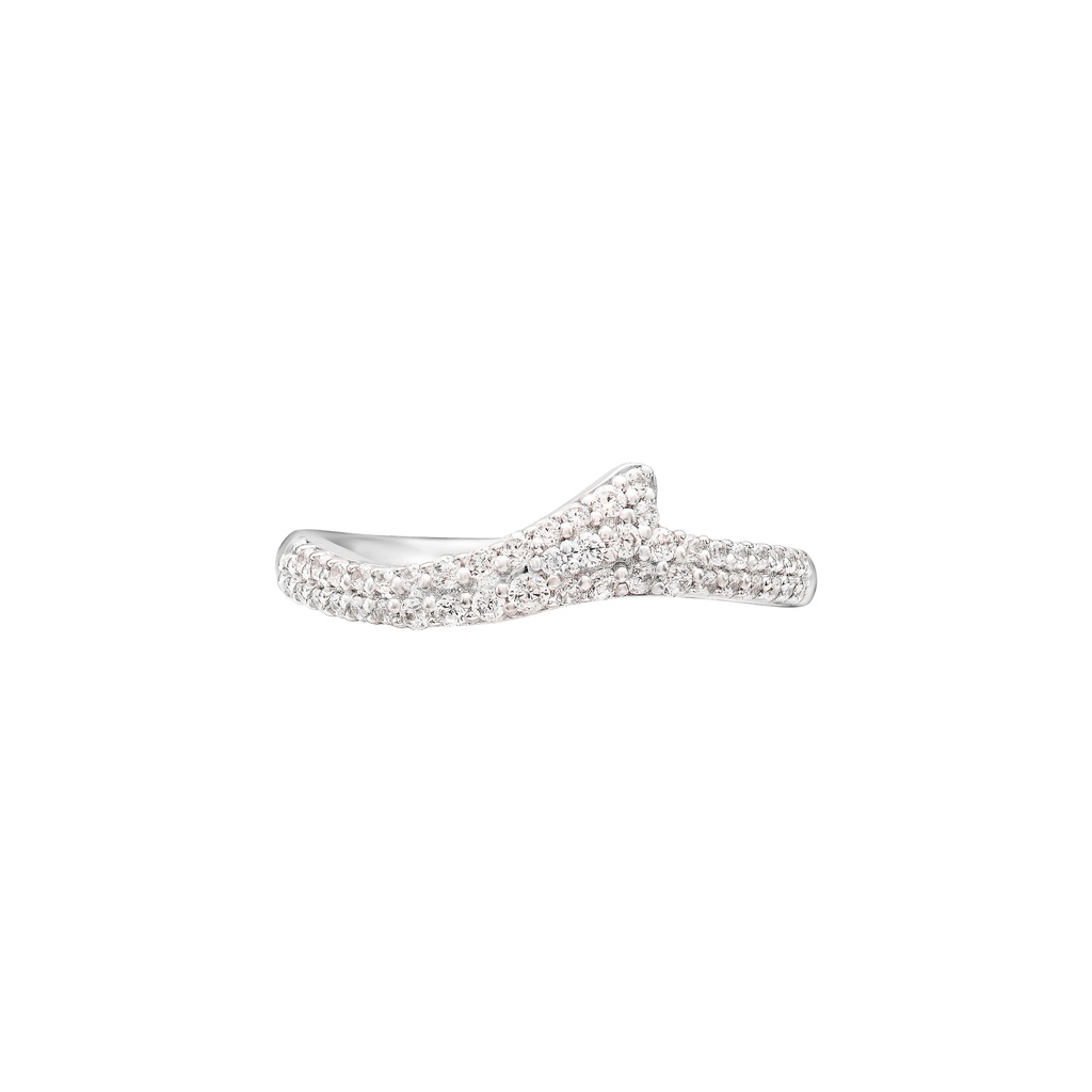 Nhẫn bạc đính đá ECZ PNJSilver XMXMW000035