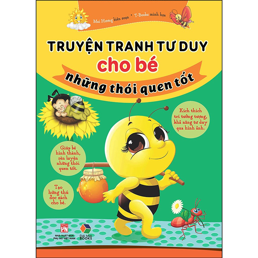 Sách - Truyện Tranh Tư Duy Cho Bé Những Thói Quen Tốt (Kích Thích Trí Tưởng Tượng, Khả Năng Tư Duy Qua Hình Ảnh…..)