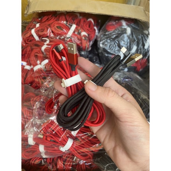 {Sale sốc} Cáp nội địa YuSheng 2m, bọc vải nỉ, sạc nhanh (chân gập, dành cho gamer)