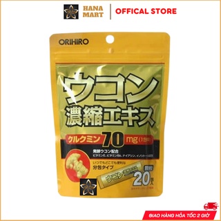 Tinh bột nghệ giải rượu ORIHIRO KOZU Nhật Bản túi 20 gói