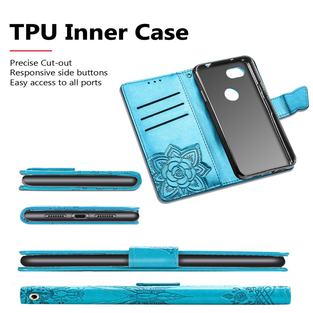 PU Leather Buterfly Flip Wallet Case with Card Slot and Kickstand for Google Pixel 5 3A XL 4 4A 5A | BigBuy360 - bigbuy360.vn