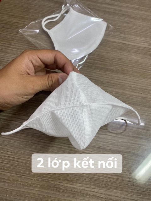 Khẩu trang vải không dệt loại 70gr may 2 lớp | BigBuy360 - bigbuy360.vn