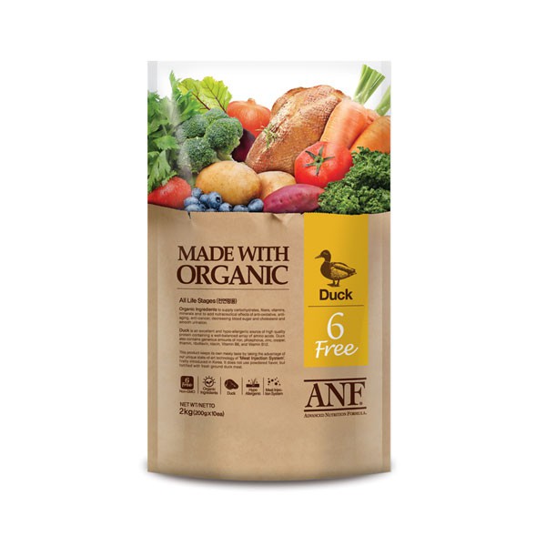 [FREESHIP 99K TOÀN QUỐC] Thức ăn khô cho chó lớn vị vịt - ANF Organic Free 6 Duck