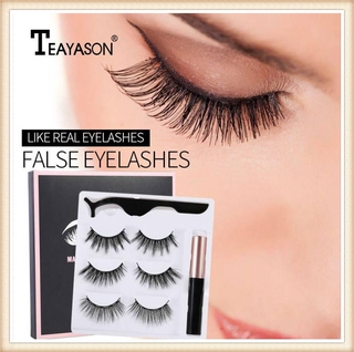 [Hàng mới về] Set 3 Cặp Lông Mi Giả Từ Tính 3d Chuyên Dụng Trang Điểm