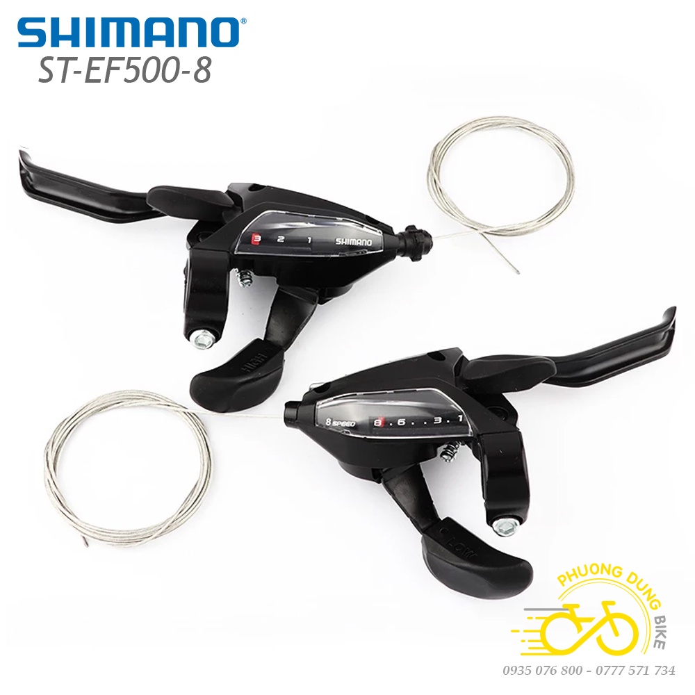 Tay đề xe đạp SHIMANO ST-EF500 3x8 speed - Hàng chính hãng