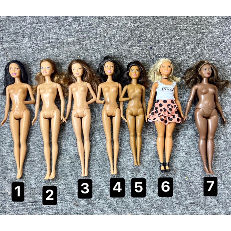 BBA2E-BÚP BÊ BARBIE DA NÂU ĐEN