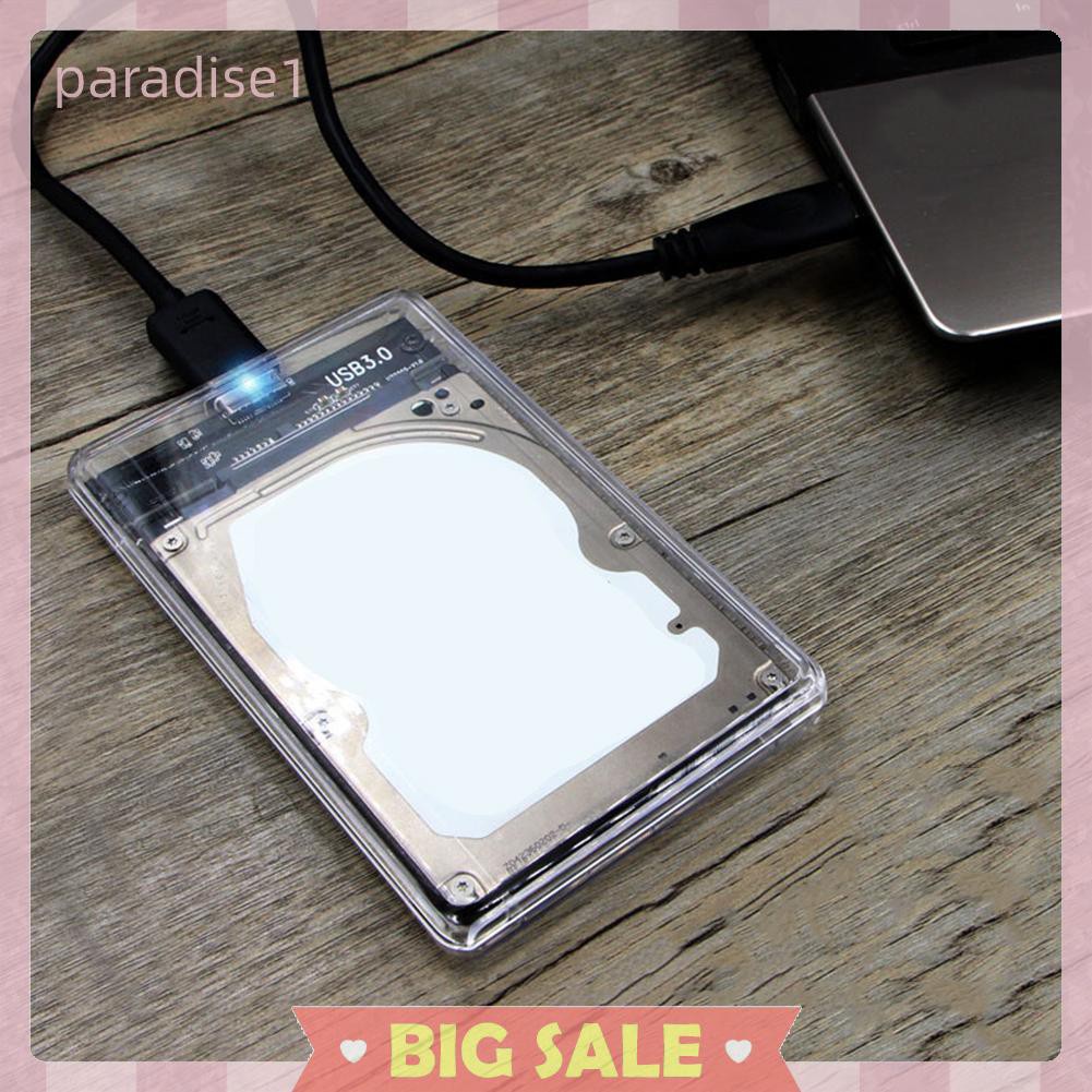 Hộp Đựng Ổ Cứng Trong Suốt 2.5 inch HDD SSD SATA Sang USB 3.0 | BigBuy360 - bigbuy360.vn