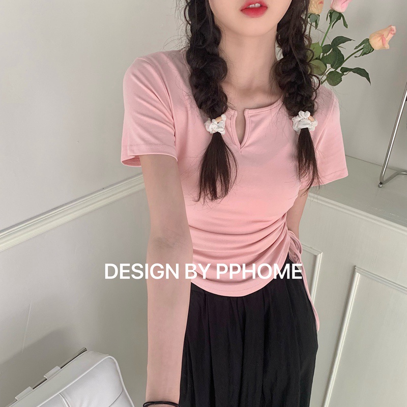 Áo thun NRVP ngắn tay dáng ôm thời trang cho nữ