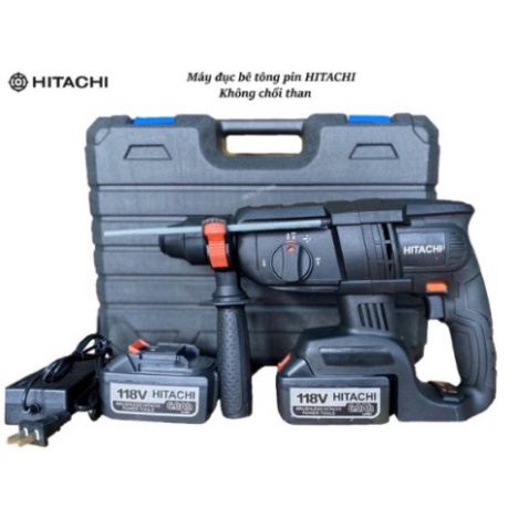 Máy Khoan Bê Tông Dùng Pin HITACHI 199V 3 Chức Năng Khoan Đục Khoan Bê Tông Hàng Cao Cấp