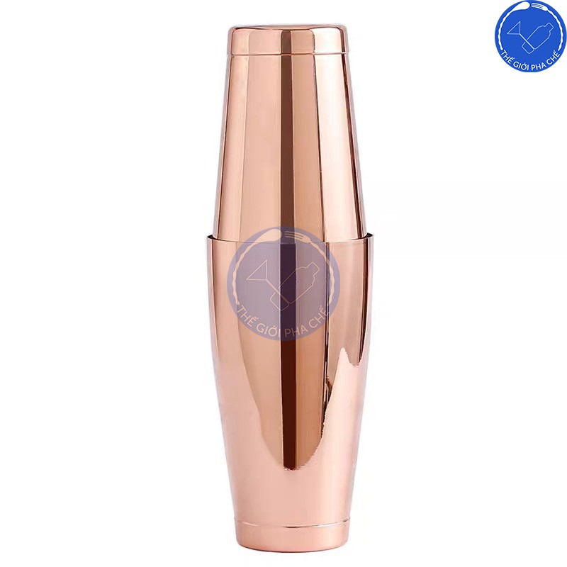 Bình Lắc Shaker Inox 2 Đáy Màu Lì/  Boston Shaker Inox 2 Đáy Sần