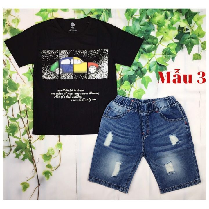 [Mặc là ĐẸP] Đồ bộ bé trai từ 25-42kg - Thời trang bé trai- jeans - thun cotton thấm hút mồ hôI - Tomchuakids