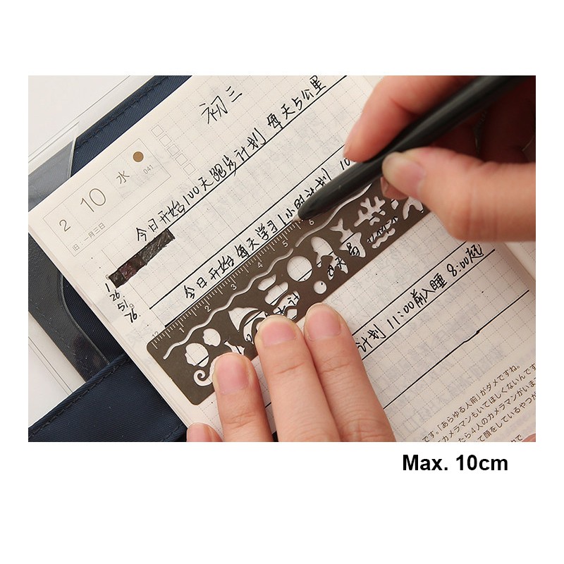 SeamiArt Thước Nhựa Hỗ Trợ Đánh Dấu Trang Sách Tiện Dụng