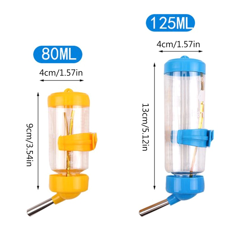 Bình Uống Nước An Toàn Cho Thú Cưng Nhỏ 80ml / 125ml