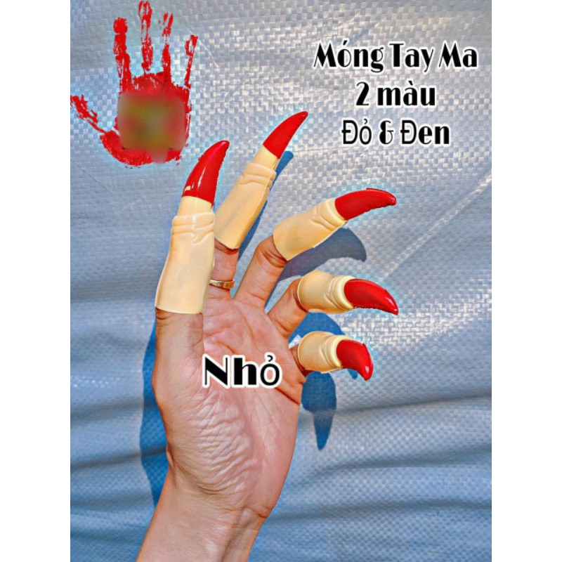 Bộ móng tay đồ chơi hóa trang halloween