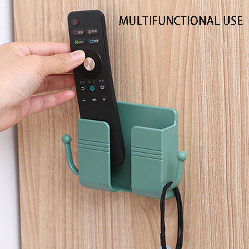 MOC Wall Storage Box Multifunctional Shelf Remote Control Storage Box Wall-mounted Phone Holder Durable