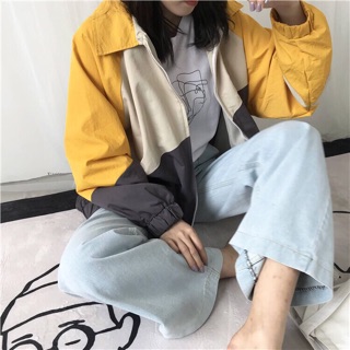 Áo khoác gió nữ form rộng
