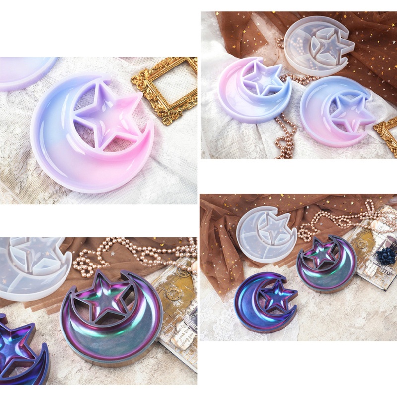 Sa Khuôn Silicon Làm Đồ Thủ Công Hình Trăng Sao