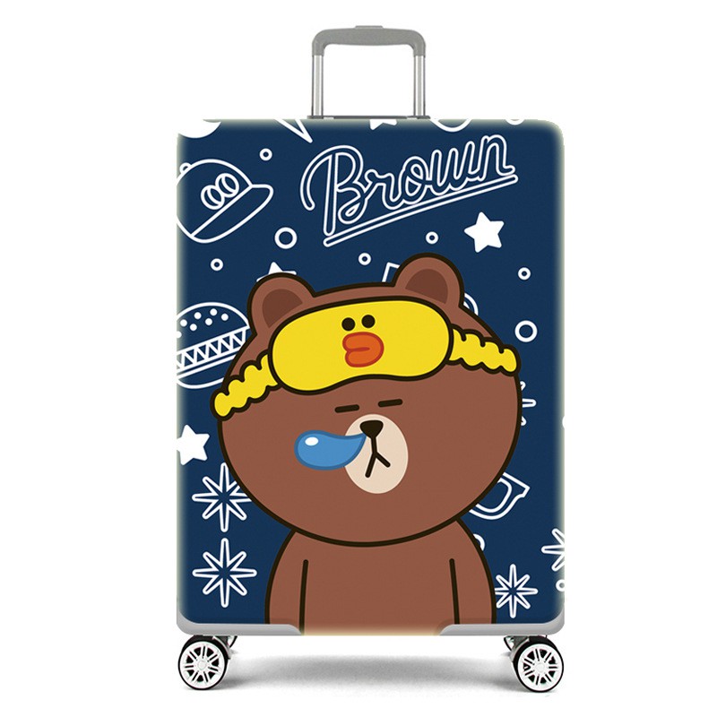 Cartoon Cute elastic suitcase protection set Trolley box cover consignment 24/26/28 inch anti-scratch wear-resistant