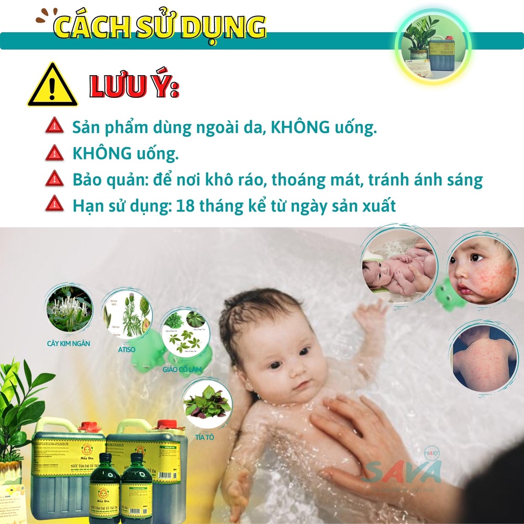 Nước tắm Dao Đỏ trẻ em  tiện dụng