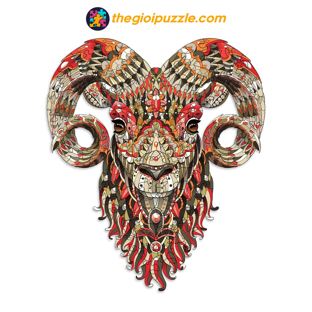Bộ đồ chơi xếp hình thegioipuzzle ghép hình puzzle con vật con Dê
