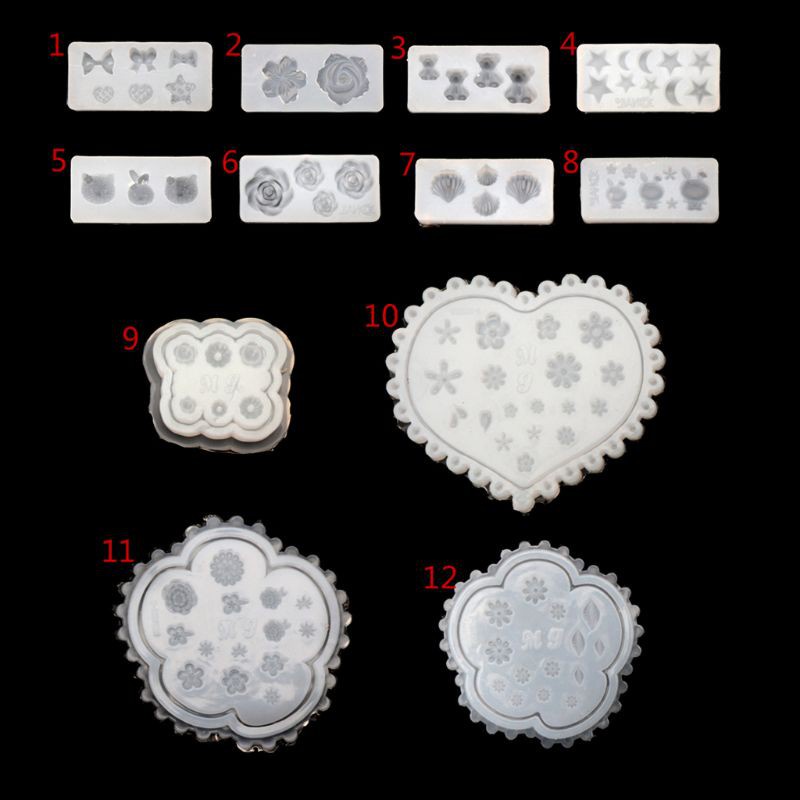 Khuôn silicone hình hoa 3d trang trí móng tay nghệ thuật