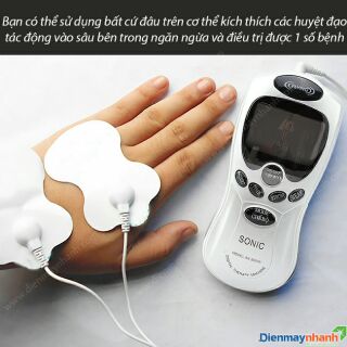 MÁY MASSAGE TRỊ LIỆU 4 MIẾNG DÁN SONIC -DÒNG CAO CẤP
