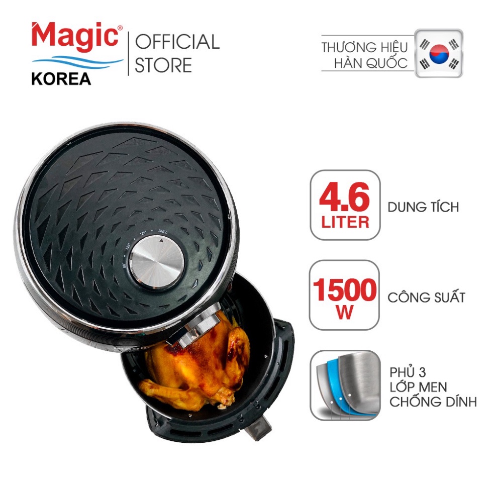 Nồi chiên nướng chân không Magic Korea A-802 4.6L - Đỏ