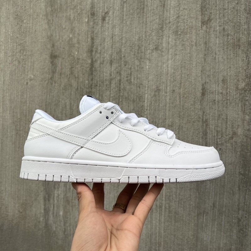 GIÀY SB DUNK FULL WHITE DA THẬT LAI AU