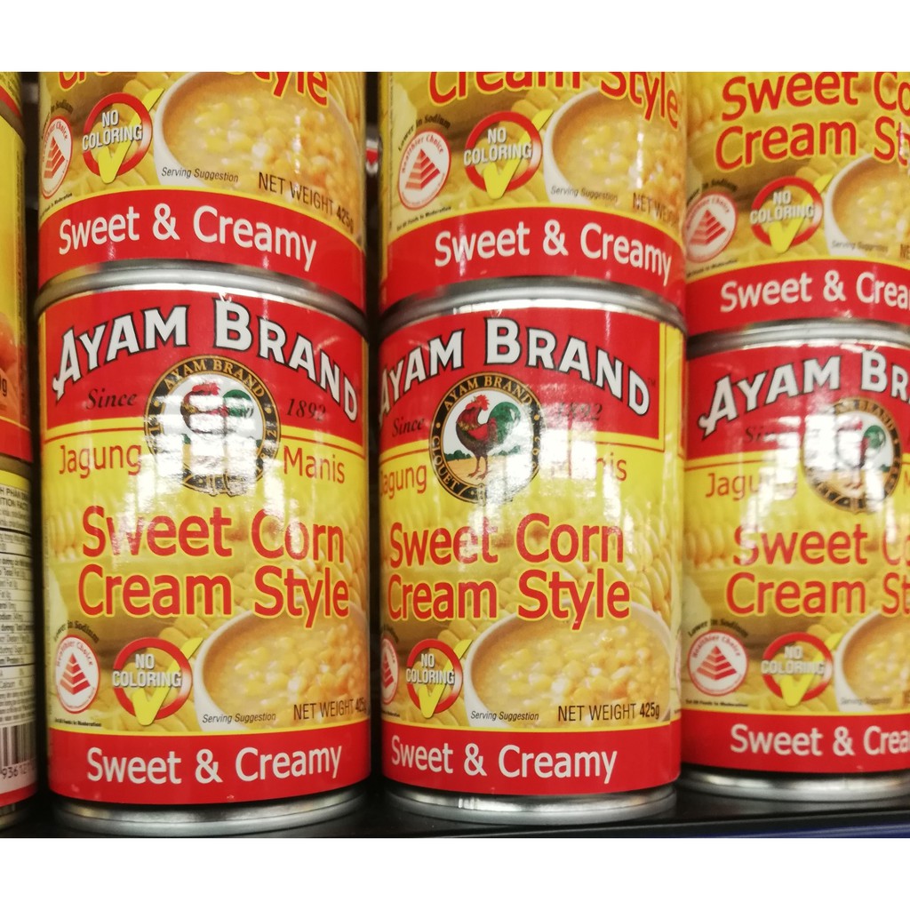 [425g] Bắp kem [Thailand] AYAM Sweet corn cream style (halal) (bph-hk)