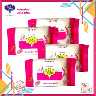 10 gói khăn ướt 30 Max Cool, hương hoa lài