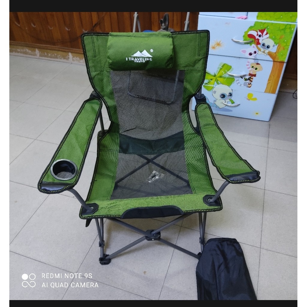 Ghế du lịch , ghế dã ngoại gấp gọn có khay cốc, túi đựng ghế xếp thư giãn nghỉ trưa, dã ngoại, phượt | BigBuy360 - bigbuy360.vn