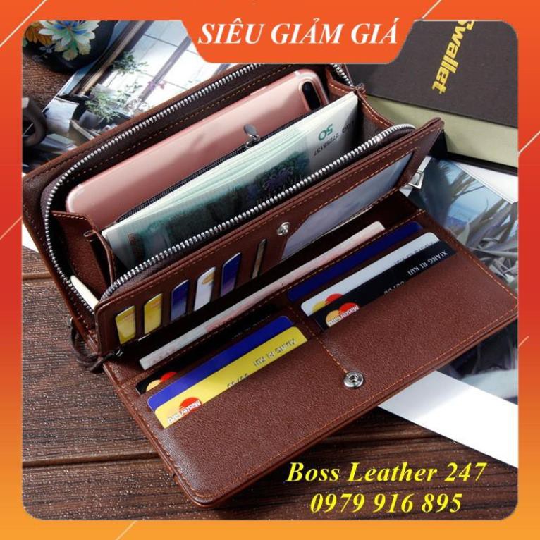 Ví Nam Cầm Tay 💖 FREESHIP 💖 Ví Nam Cầm Tay Cao Cấp, Đựng Điện Thoại, Tiền, Giấy Tờ, Card - Chất Liệu Da PU Cao Cấp | BigBuy360 - bigbuy360.vn