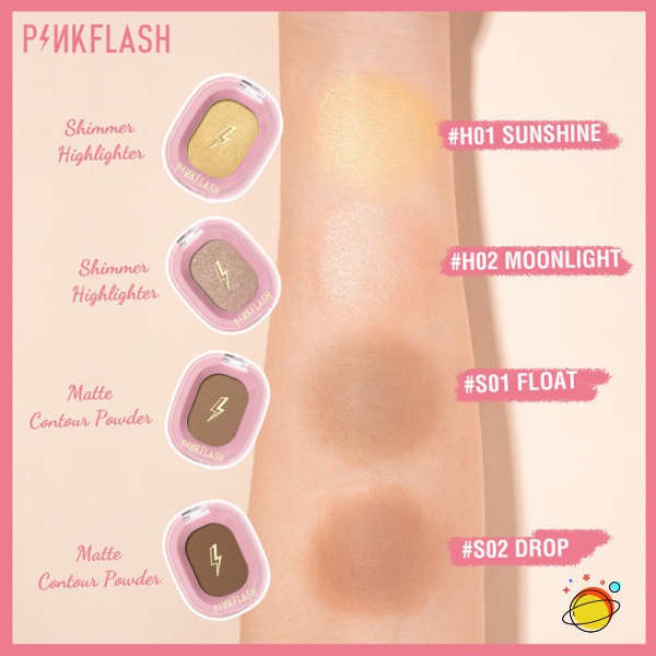 Pinkflash (Hàng Mới Về) Phấn Bắt Sáng Tạo Khối Trang Điểm Tự Nhiên Mềm Mịn | BigBuy360 - bigbuy360.vn