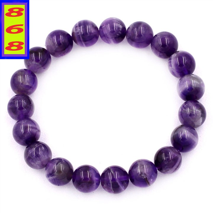 Chuỗi đeo tay Đá Tự Nhiên Tím Than 10 ly, 12 ly, 14 ly, 16 ly - Hợp mệnh Hỏa, mệnh Thổ - Mang lại may mắn, bình an