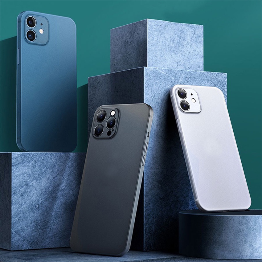 Ultra Ốp Điện Thoại Nhựa Nhám Trong Mờ Siêu Mỏng Chống Sốc Cho iphone 15 14 13 12 mini plus pro max